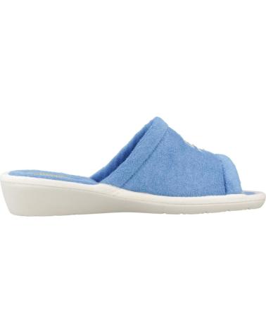 Pantofole per Donna NORDIKAS ZAPATILLAS HOGAR MUJER MODELO TOALLA COLOR AZUL ZAFIRO ZAFIRO