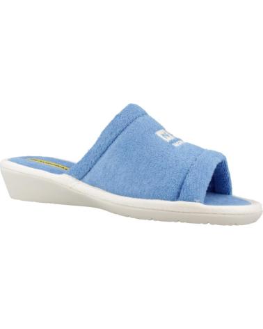 Pantofole per Donna NORDIKAS ZAPATILLAS HOGAR MUJER MODELO TOALLA COLOR AZUL ZAFIRO ZAFIRO