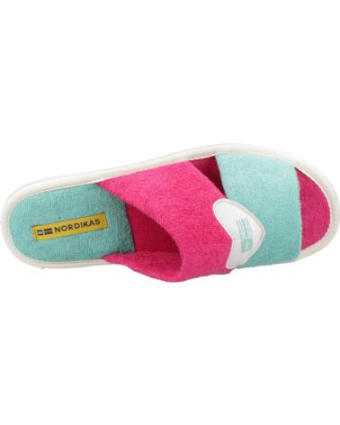 Pantofole per Donna NORDIKAS ZAPATILLAS HOGAR MUJER MODELO TOP LINE COLOR VERDE VERDE VERDE