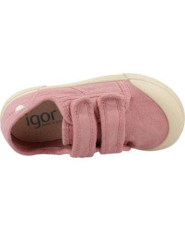 Zapatos de Niña IGOR ZAPATILLAS NINA MODELO S10333 COLOR ROSA