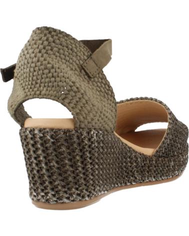 Sandali per Donna PITILLOS ALPARGATAS MUJER MODELO 10560P COLOR VERDE KAKI