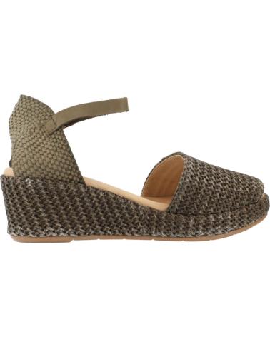Sandali per Donna PITILLOS ALPARGATAS MUJER MODELO 10560P COLOR VERDE KAKI