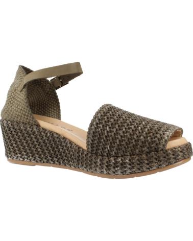 Sandali per Donna PITILLOS ALPARGATAS MUJER MODELO 10560P COLOR VERDE KAKI