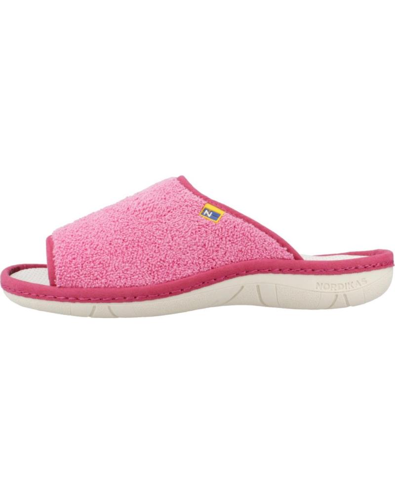 Men's-slippers-at-home-NORDIKAS-ZAPATILLAS-HOGAR-MUJER-MODELO-RIZO-COLOR-ROSA-FUXIA