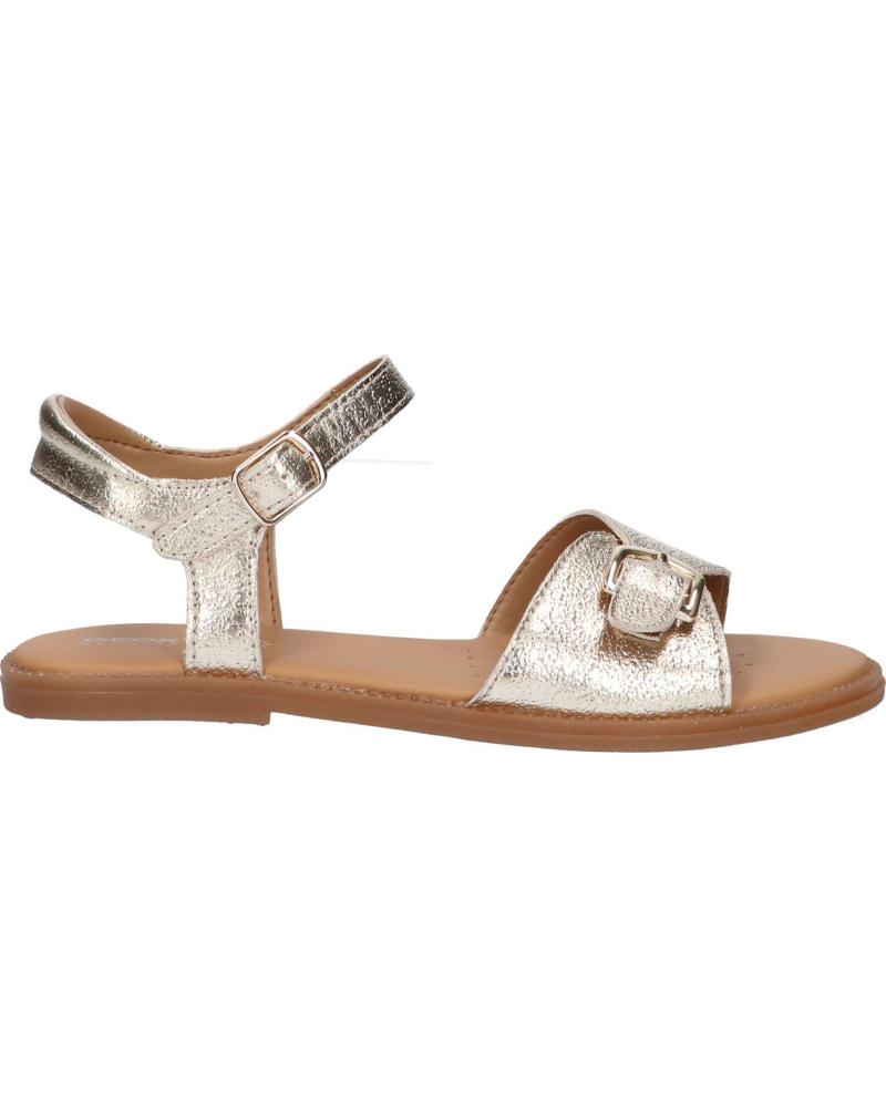 girl Sandals GEOX  J4535D 000BN J SANDAL KARLY C2010 PLATINUM C2010