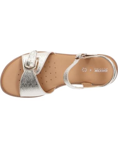 girl Sandals GEOX  J4535D 000BN J SANDAL KARLY C2010 PLATINUM C2010
