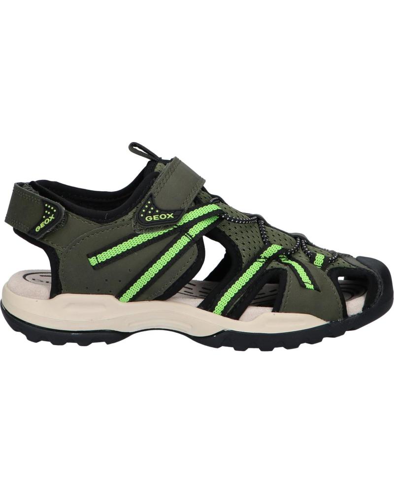 Sandálias de Mulher e Menina e Menino GEOX J450RB 014ME J BOREALIS C3222 MILITARY-GREEN