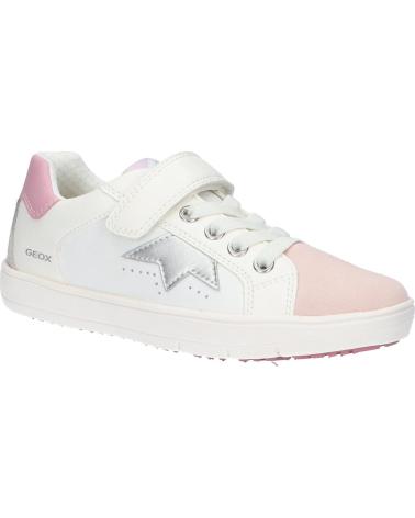 Sportivo per Bambina GEOX J35DWA 08554 J SILENEX C0674 WHITE-ROSE