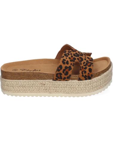Sandales pour Femme PUNTOSALAO SANDALIAS PLANAS EN YUTE PARA MUJER ESTAMPADO ANIMAL M-288 VARIOS COLORES