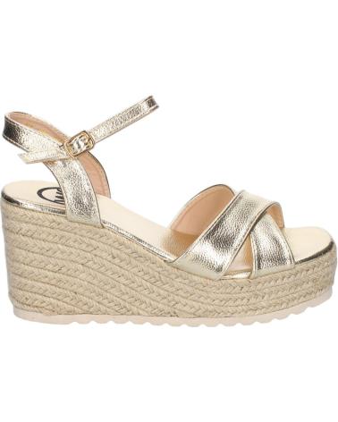 Sandales pour Femme PUNTOSALAO SANDALIAS DORADAS DE CUNA EN YUTE PALA TRENZADA PARA MUJER K VARIOS COLORES