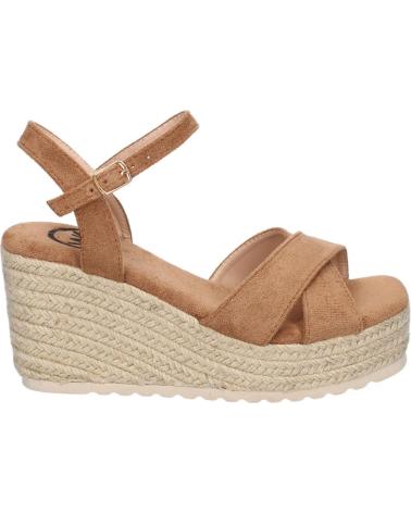 Sandales pour Femme PUNTOSALAO SANDALIAS DE CUNA EN YUTE PALA TRENZADA PARA MUJER COLOR KAK VARIOS COLORES