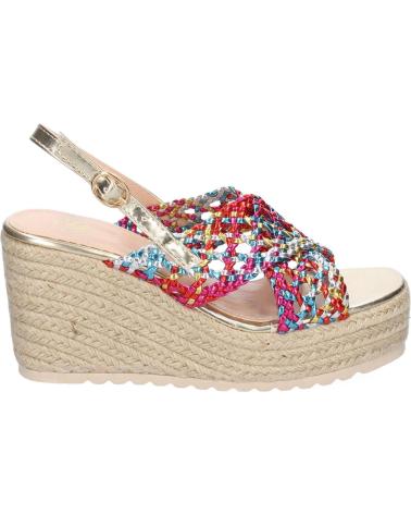 Sandales pour Femme PUNTOSALAO SANDALIAS DE CUNA EN YUTE PALA TRENZADA PARA MUJER COLOR MUL VARIOS COLORES