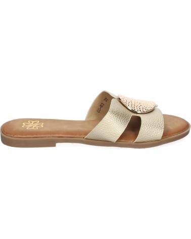 Sandales pour Femme PUNTOSALAO SANDALIAS DORADAS PLANAS COMODAS ADORNO EN PALA PARA MUJER G VARIOS COLORES