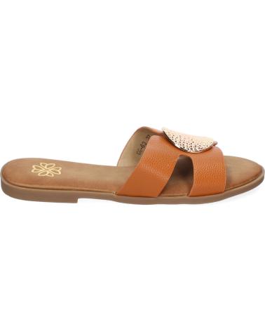 Sandales pour Femme PUNTOSALAO SANDALIAS PLANAS COMODAS ADORNO EN PALA PARA MUJER COLOR CAM VARIOS COLORES
