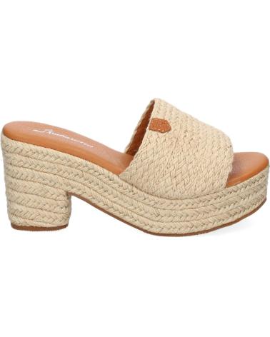 Sandalias de Mujer PUNTOSALAO ZUECOS DE TACON Y PLATAFORMA EN YUTE PARA MUJER COLOR BEIGE VARIOS COLORES