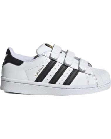 Sportif-De-Niña-ADIDAS-MODELO-SUPERSTAR-CF-C-PARA-KIDS-BLANCO