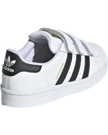Sportif-De-Niña-ADIDAS-MODELO-SUPERSTAR-CF-C-PARA-KIDS-BLANCO