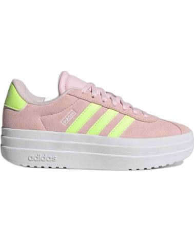 ADIDAS VL COURT BOLD JI1017 KIDS PINK PLATFORM SNEAKERS ROSA