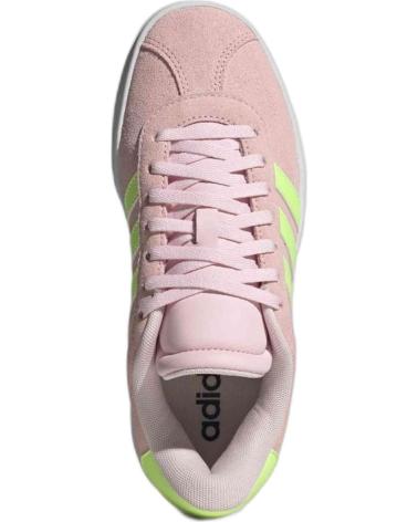 ADIDAS VL COURT BOLD JI1017 KIDS PINK PLATFORM SNEAKERS ROSA