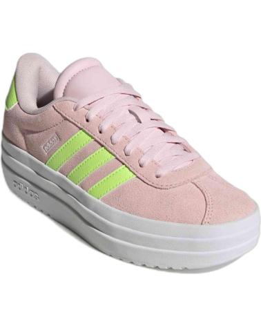 ADIDAS VL COURT BOLD JI1017 KIDS PINK PLATFORM SNEAKERS ROSA