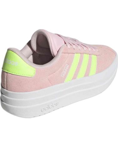 ADIDAS VL COURT BOLD JI1017 KIDS PINK PLATFORM SNEAKERS ROSA