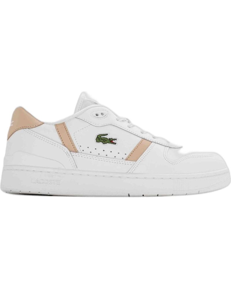 Sportivo per Donna LACOSTE ZAPATILLAS T-CLIP SET 224 5 MUJER BLANCO