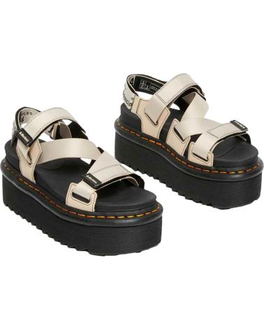 Woman Sandals DR MARTENS SANDALIAS KIMBER WARM SAND WEBBINGHYDRO LEATHER PARA MUJER E BEIGE