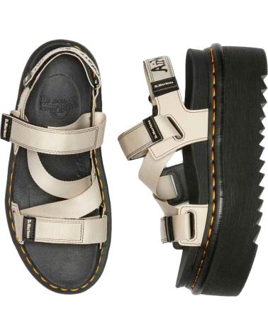 Woman Sandals DR MARTENS SANDALIAS KIMBER WARM SAND WEBBINGHYDRO LEATHER PARA MUJER E BEIGE