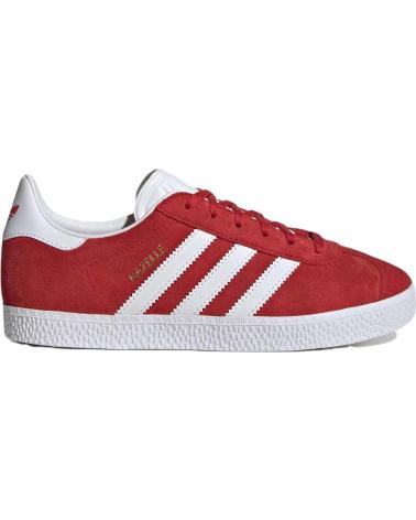 Trainers-De-Niña-ADIDAS-ZAPATILLAS-GAZELLE-PARA-NINOS-UNISEX-EN-COLOR-ROJO