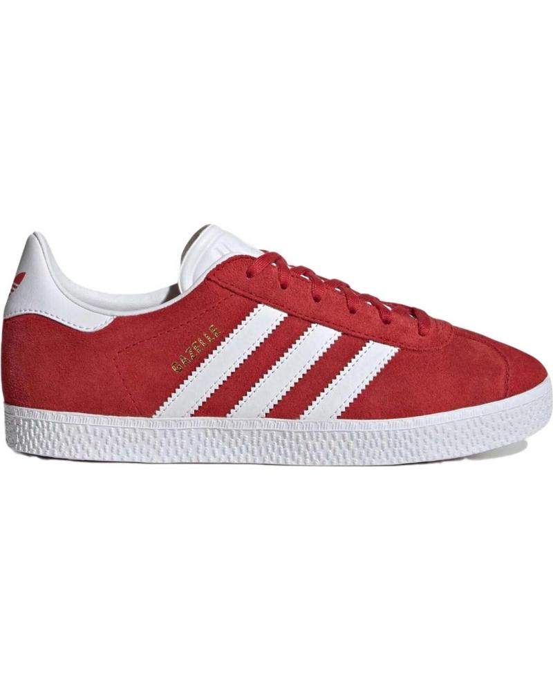 Trainers-De-Niña-ADIDAS-ZAPATILLAS-GAZELLE-PARA-NINOS-UNISEX-EN-COLOR-ROJO