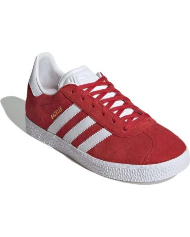 Trainers-De-Niña-ADIDAS-ZAPATILLAS-GAZELLE-PARA-NINOS-UNISEX-EN-COLOR-ROJO
