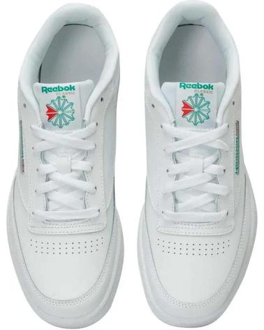 girl and boy shoes REEBOK ZAPATILLAS CLASSIC LEATHER PARA NINOS UNISEX EN COLOR BLANCO BLANCO