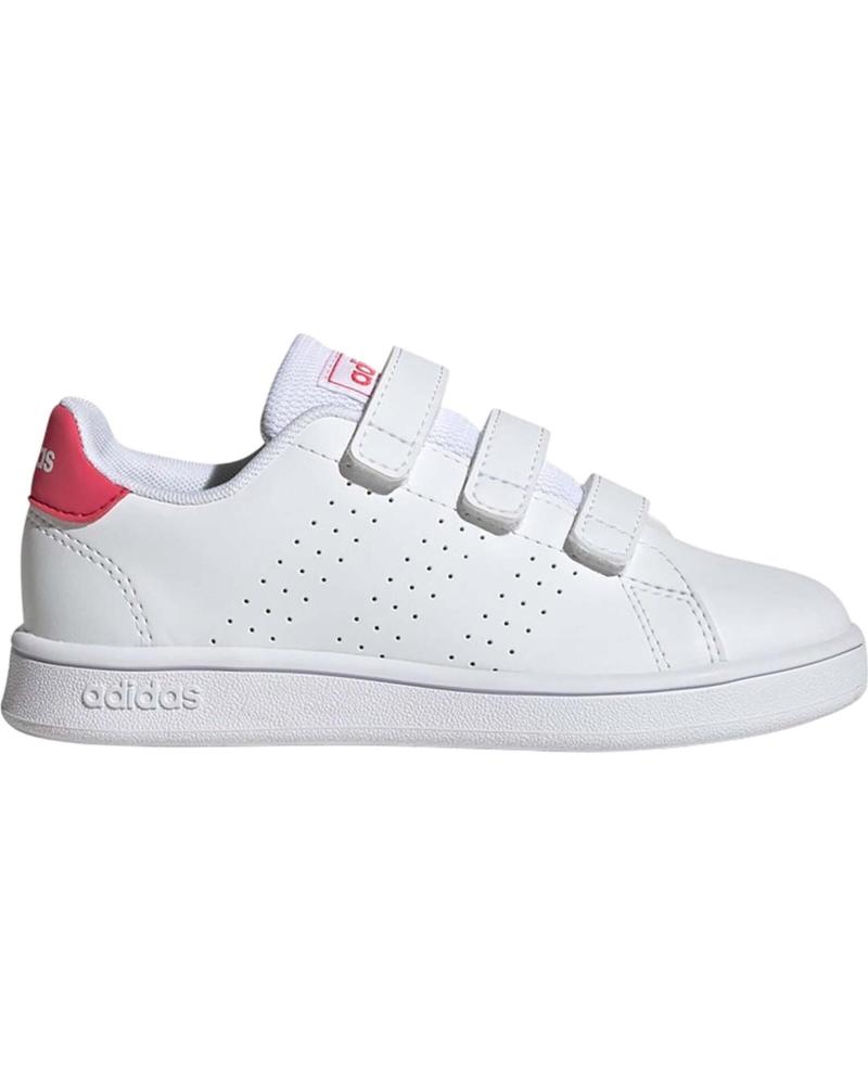 Sportivo per Bambina e Bambino ADIDAS GW6495 ADVANTAGE CF C FTWWHT-REAPNK-CBLACK