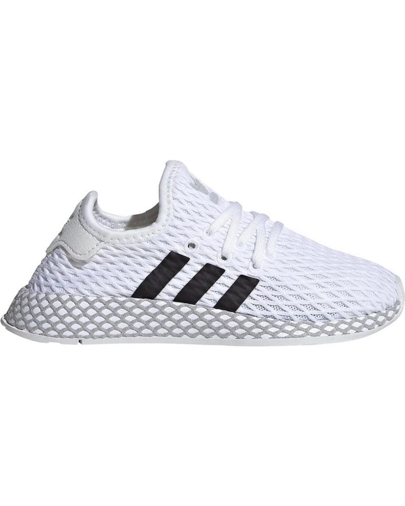 Sportivo per Bambina e Bambino ADIDAS MODELO DEERUPT RUNNER I PARA JU BLANCO