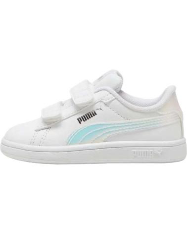 Deportivas de Niña y Niño PUMA MODELO SMASH 3 0 HOLO PARA K BLANCO