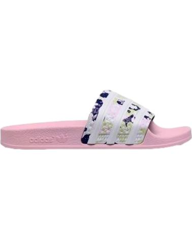 Sapatos de Menina e Menino ADIDAS MODELO ADILETTE J PARA KIDS COL ROSA