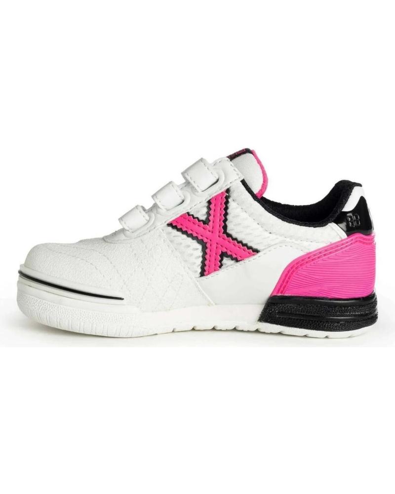 Sportif pour Fille MUNICH MODELO G-3 KID VCO INDOOR 382 P BLANCO