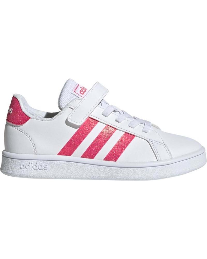 Esportes  de Menina e Menino ADIDAS GRAND COURT C EG3811 BLANCO