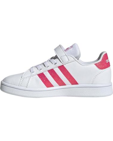 Esportes  de Menina e Menino ADIDAS GRAND COURT C EG3811 BLANCO