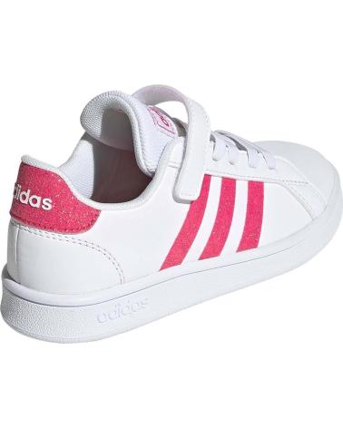 Esportes  de Menina e Menino ADIDAS GRAND COURT C EG3811 BLANCO