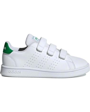 Sportif pour Fille et Garçon ADIDAS DEPORTIVO ADVANTAGE C VERDE EF0223 BLANCO BLANCO