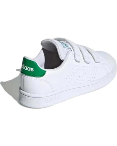Sneaker für Mädchen und Junge ADIDAS DEPORTIVO ADVANTAGE C VERDE EF0223 BLANCO BLANCO
