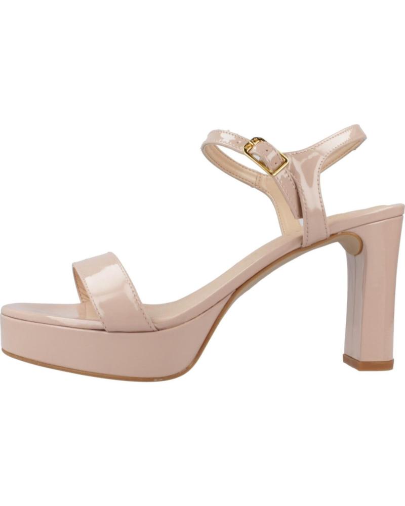 Sandalen für Damen UNISA SANDALIA VESTIR DE CHAROL CON TACON Y PLATAFORMA DUSTY NUDE
