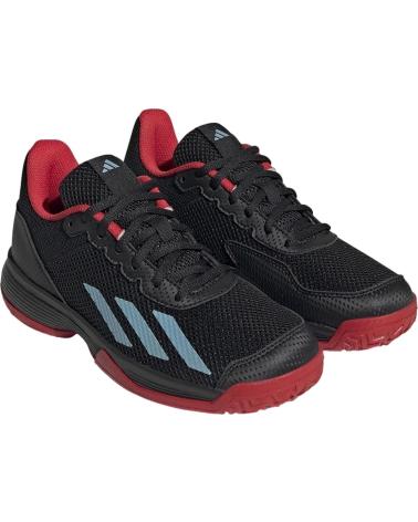 Deportivas de Niña y Niño ADIDAS ZAPATILLAS COURTFLASH PARA NINOS UNISEX EN COLOR NEGRO