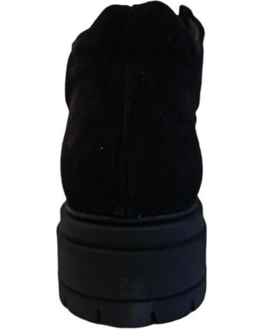 STIVALETTI COSOL LLABY NERI CON LACCI E SUOLA CARRARMATO NEGRO