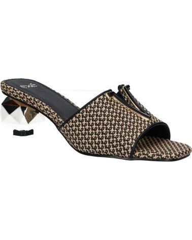 Woman Sandals EXE SCARLET-601 RAFFIA BLACK BEIGE