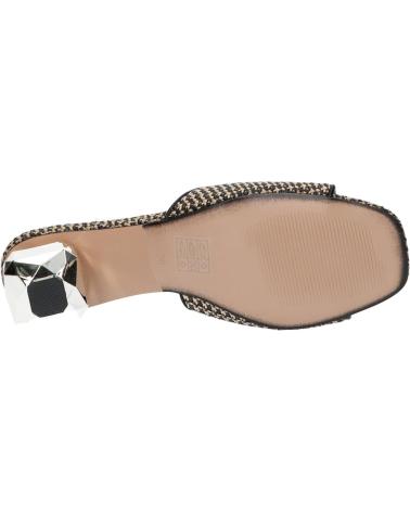 Woman Sandals EXE SCARLET-601 RAFFIA BLACK BEIGE