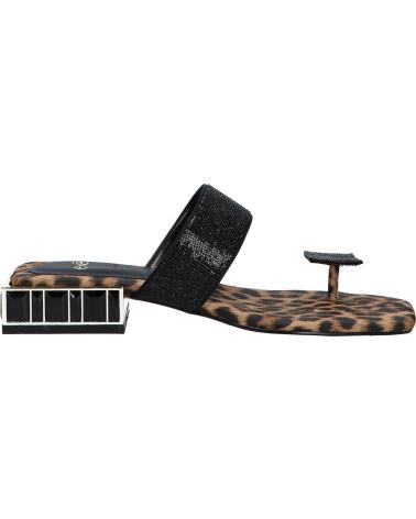 EXE SUMMER-272 ANIMAL PRINT SANDALS WITH LEOPARD STRASS STRASS LEOPARD
