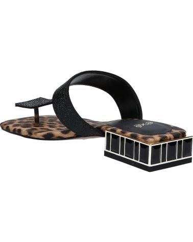 EXE SUMMER-272 ANIMAL PRINT SANDALS WITH LEOPARD STRASS STRASS LEOPARD