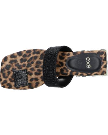 EXE SUMMER-272 ANIMAL PRINT SANDALS WITH LEOPARD STRASS STRASS LEOPARD